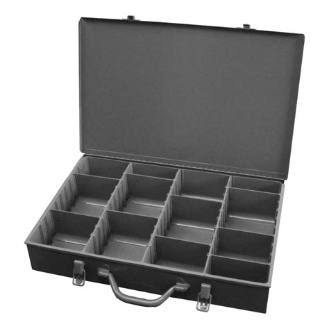 metal storage compartment boxes|bulk metal box with handle.